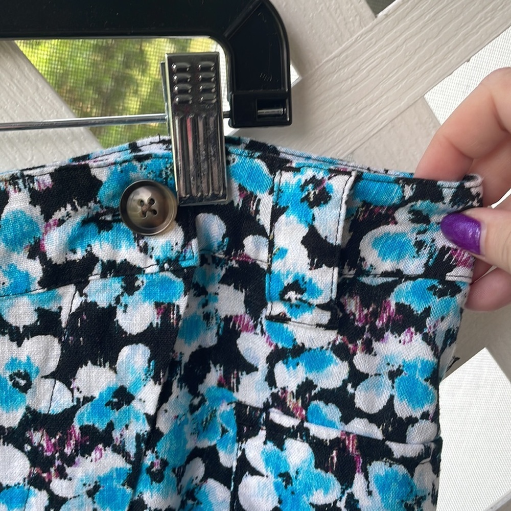 Future Collective Blue Ditsy Floral Print Cargo Skirt - Picture 8 of 12